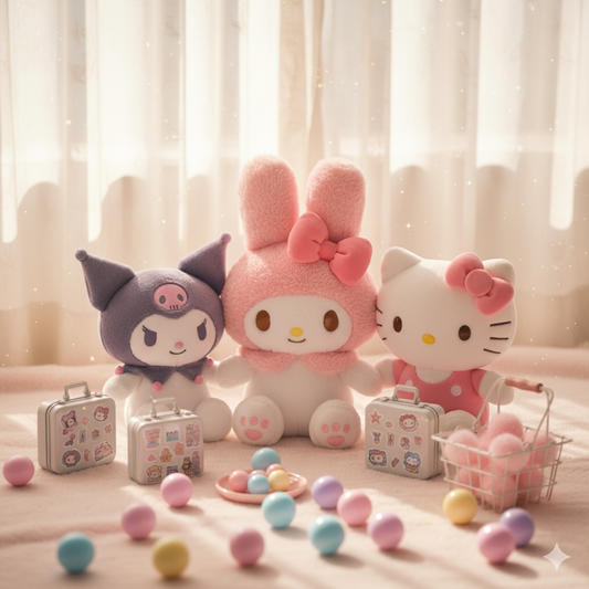A-【Sanrio】Ensemble Valise de la Chance – Édition 14 po