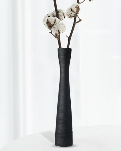Tall Gold Vase, 16.5 Inch Skinny Flower Vases, Handmade Ceramic Vase Modern Minimalist Style for Living Room,Home,Office,Centerpiece,Table,Wedding Party